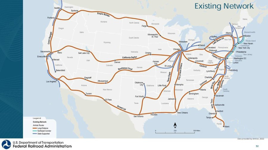 South Dakota makes updated proposed passenger rail map