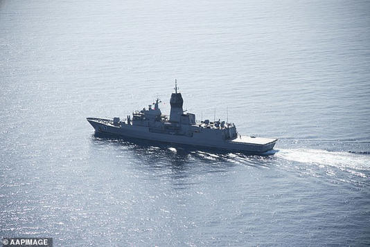 The troubled Hunter-class frigate program will be scaled back from nine ships to six to make way for general-purpose vessels (pictured, aerial view of the HMAS Perth)