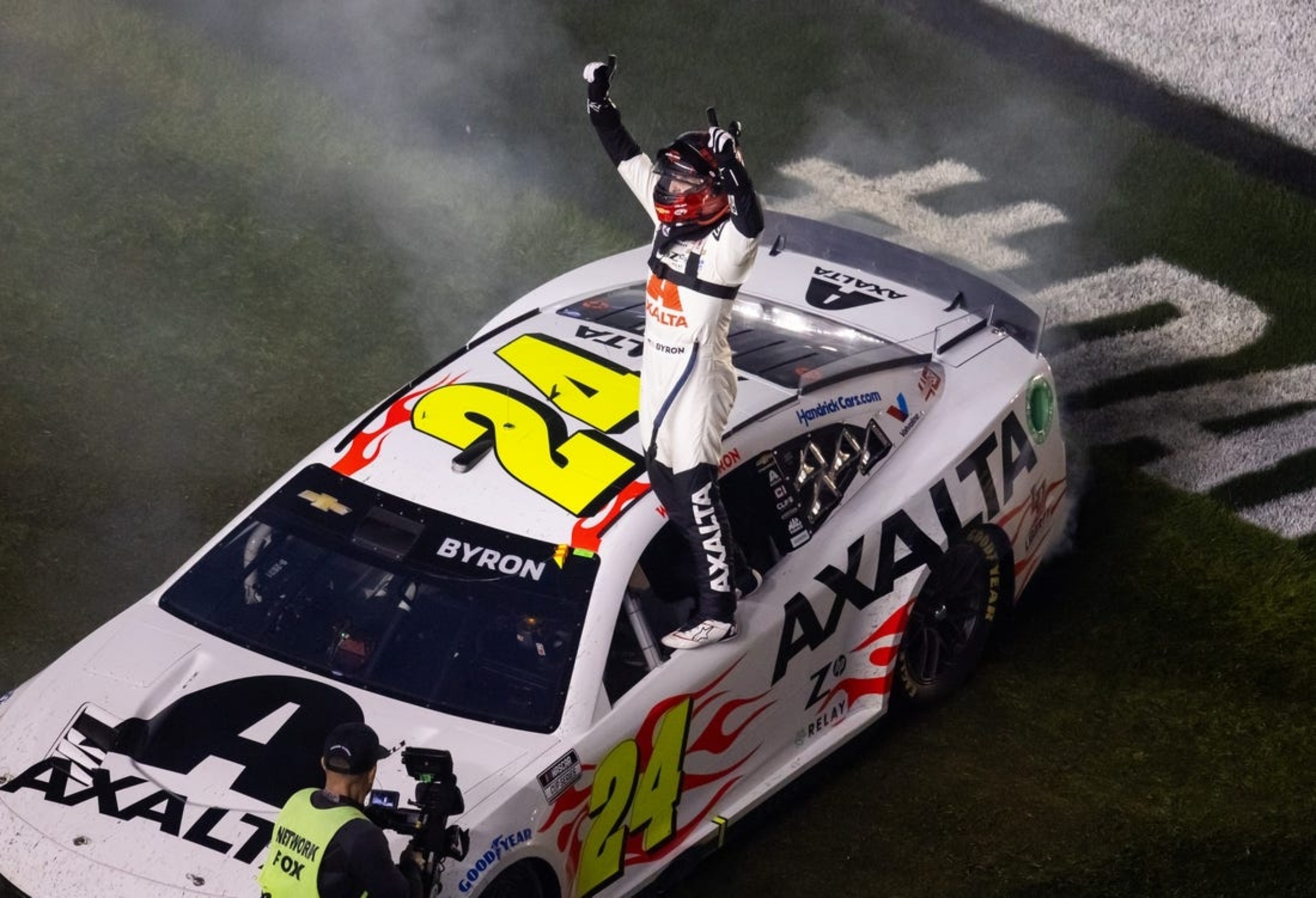 William Byron Wins Daytona 500 Under Caution