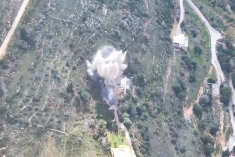 Israel releases harrowing footage of fiery attack on Hezbollah sites ...