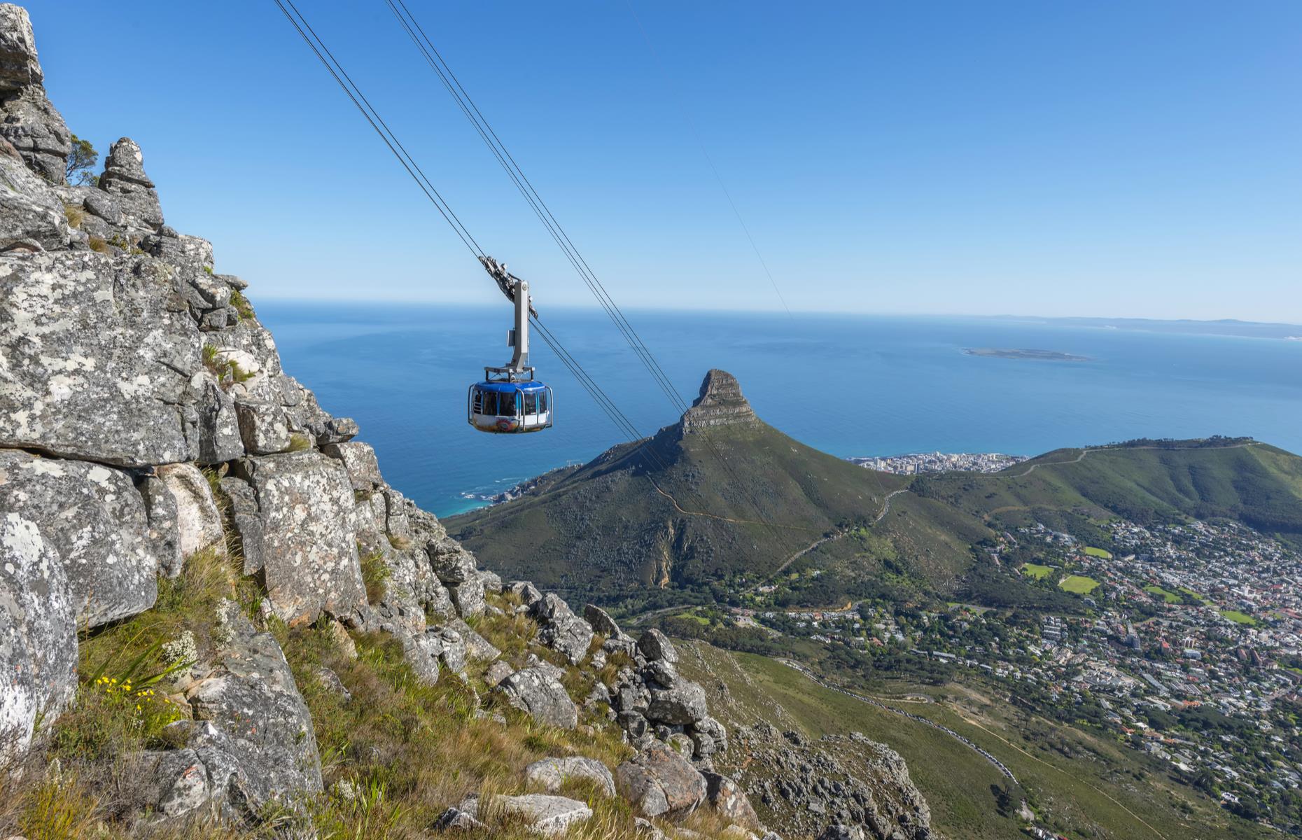 <p>You could lace up your boots, join a guided day hike and consider abseiling part of the return journey, but the Table Mountain Aerial Cableway is a justifiably popular choice for many. Book in advance and opt for a quieter afternoon slot if the weather is behaving.</p>