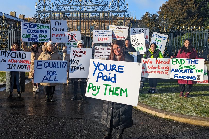 warnings of further strike action from school staff as fears grow over stormont financial package