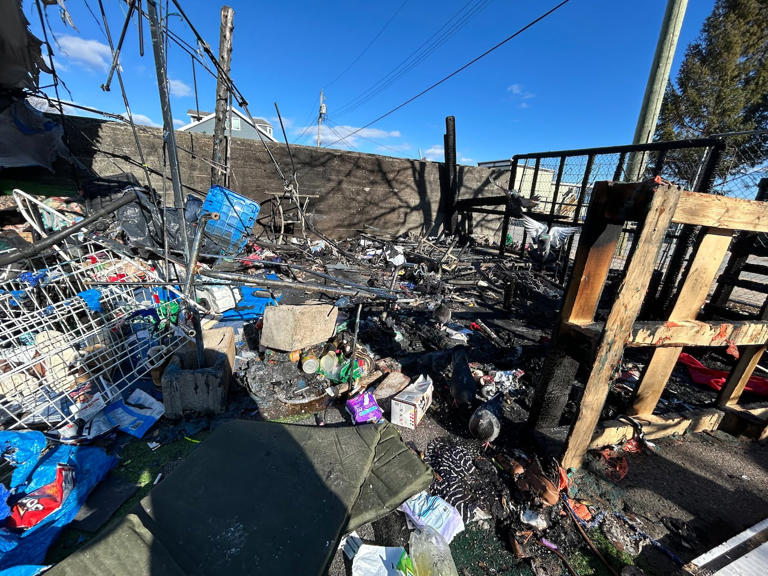 No one injured after fire at Saint John tent encampment