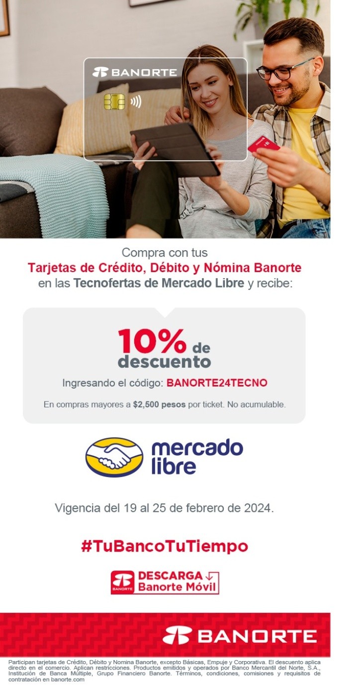 Banorte Anuncia NUEVA PROMOCIÓN Con Mercado Libre Con Tarjeas De ...