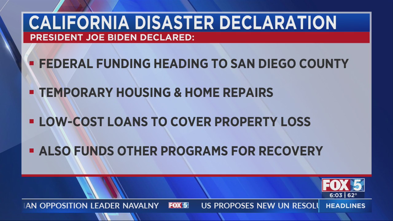 Biden Approves Disaster Declaration To Help Flood-Impacted San Diegans