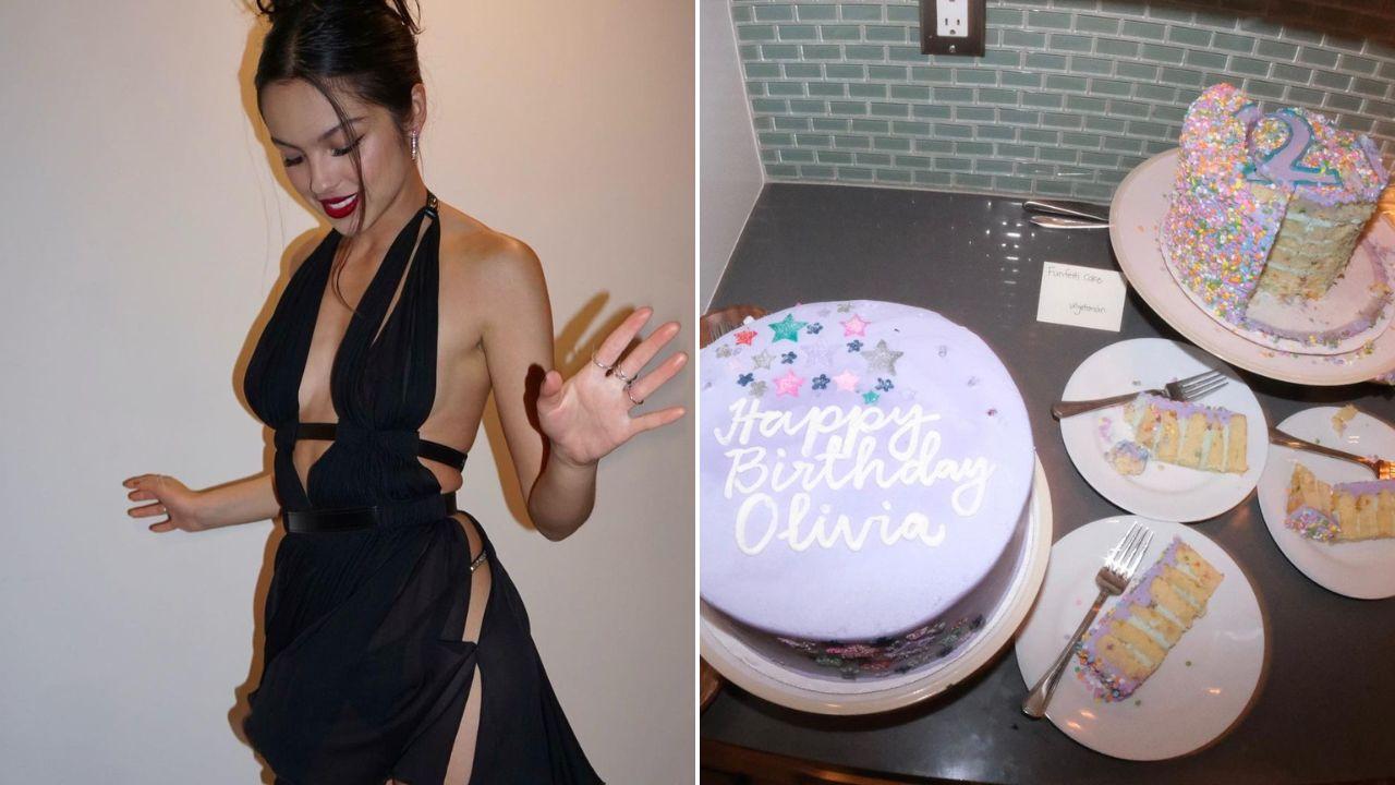 olivia rodrigo turns 21 with a 'sour'-inspired birthday cake
