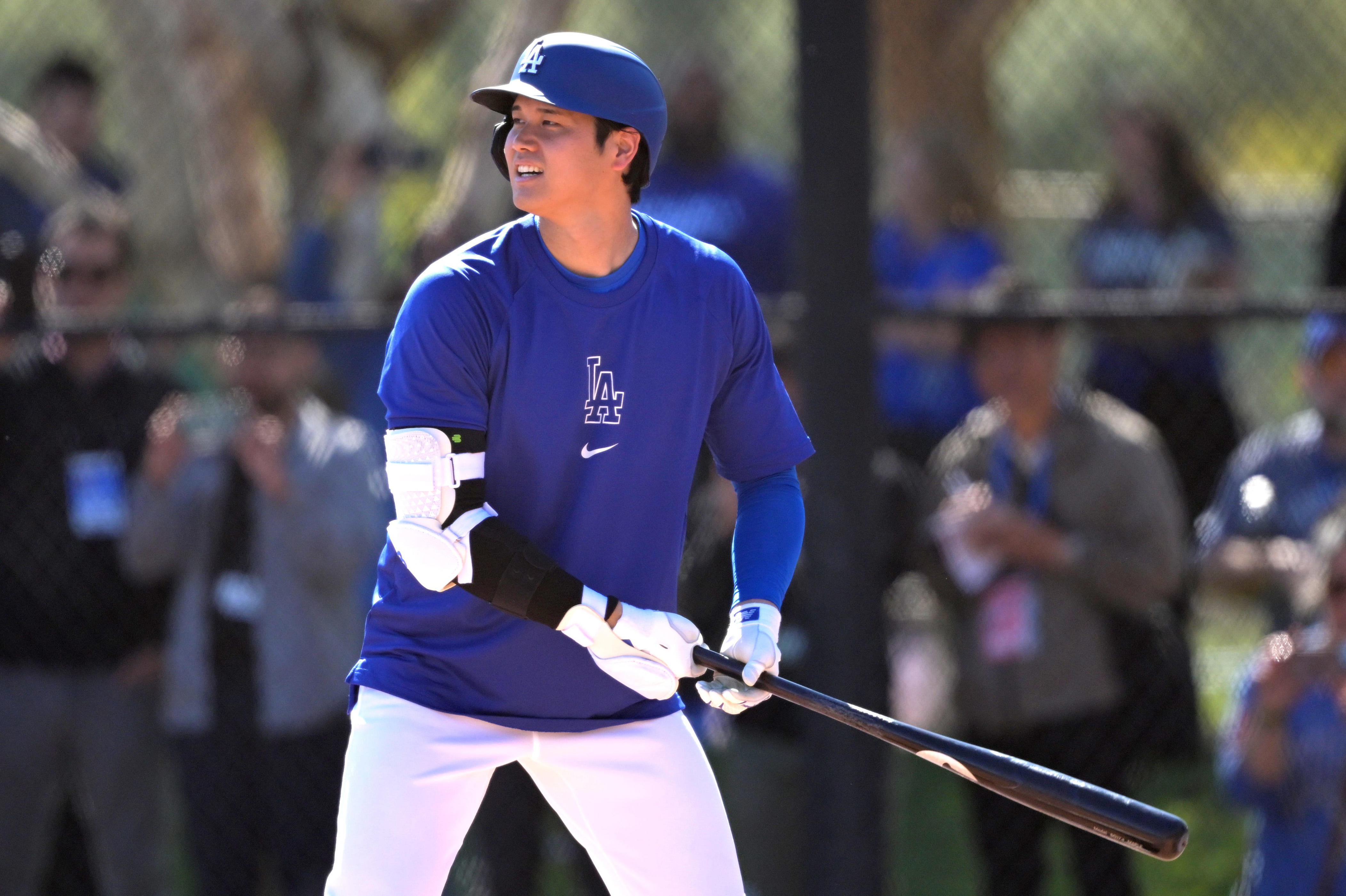 Shohei Ohtani Hits Home Run In First Live Spring Training Batting ...