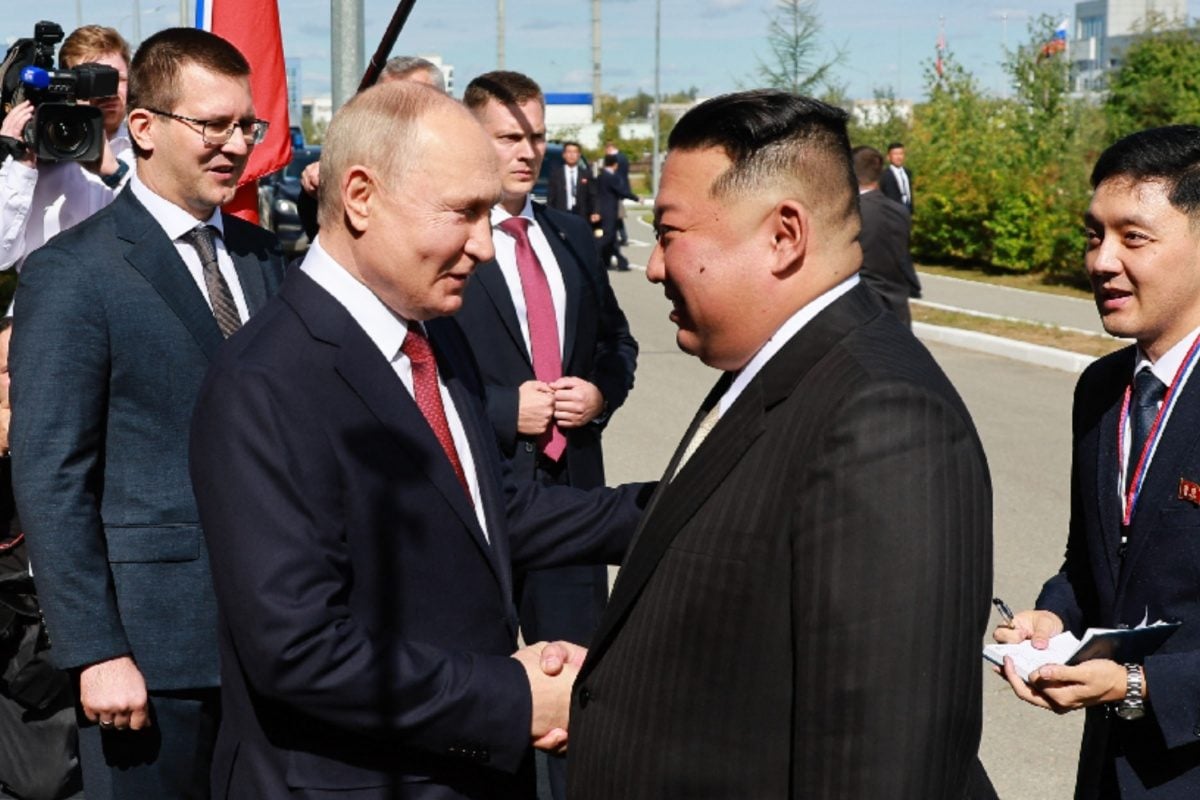 russia president vladimir putin gifts north korea’s kim jong un russian-made car