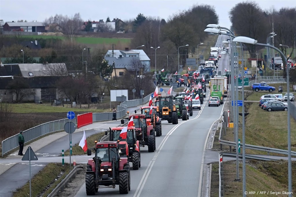 poolse boeren zijn uit protest weer met veel blokkades begonnen