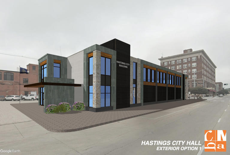 Hastings city council discuss city hall renderings