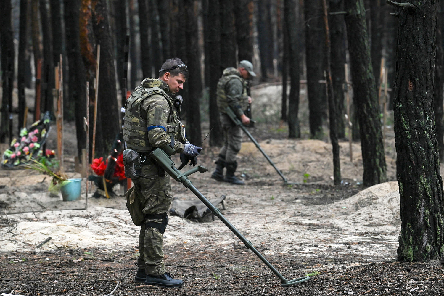 two years after the russian invasion, land mines plague one-third of ukraine