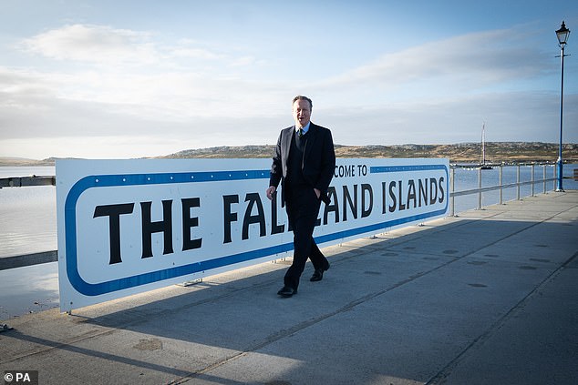 lord cameron says britain is ready to defend the falkland islands 'forever' as he sends stark message to argentina's president