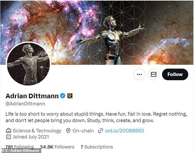 X users claim Elon Musk has created 'burner account' Adrian Dittmann to