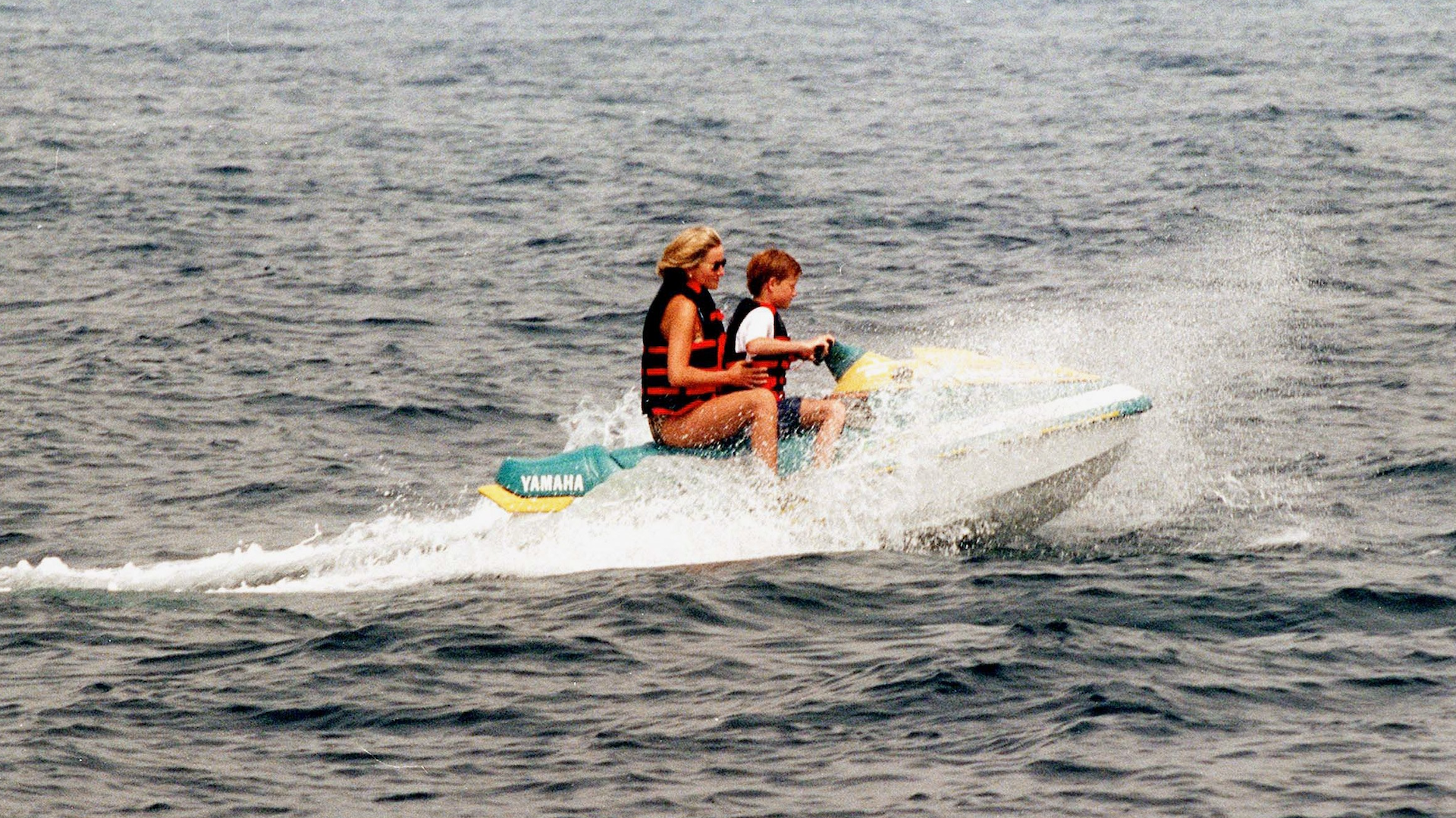 <p>                     In the weeks before her 1997 death, Princess Diana holidayed off the coast of St Tropez in the south of France - part of the time with her sons. At one point, she was pictured riding on a jet ski with Prince Harry. Her trip, which saw her stay on businessman Mohamed Al Fayed's yacht with his son Dodi, came around a month before the pair would tragically die in a Paris car crash.                   </p>