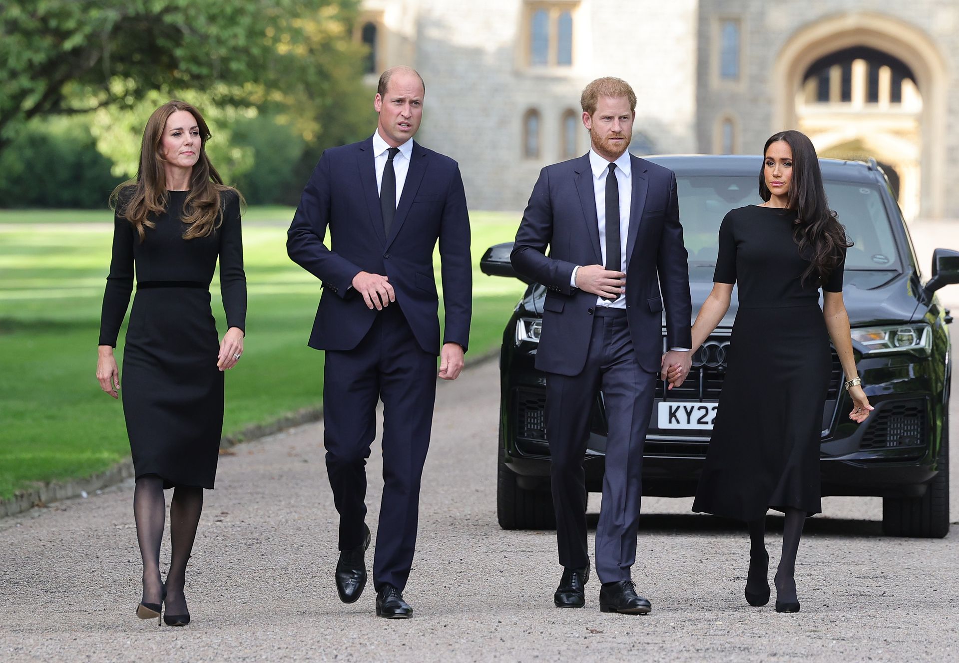 <p>                     It is tradition – or perhaps rather, protocol – for members of the royal family to always ensure they travel with a black outfit to hand, should the death of another family member occur whilst they are travelling.                   </p>                                      <p>                     This is considered to be important as it ensures that the royals are always able to dress in appropriate mourning outfits should a death happen. It is all the more imperative given that it is almost inevitable that pictures will be taken of the royals, should a royal death occur while they are out and about, or travelling to a different country.                   </p>