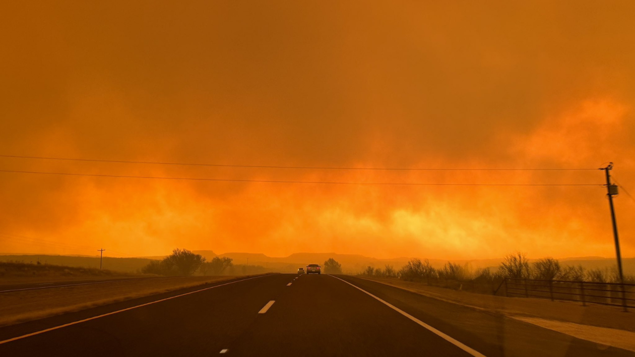 canadian fires tracker: texas county evacuated after explosive smokehouse creek fire | videos
