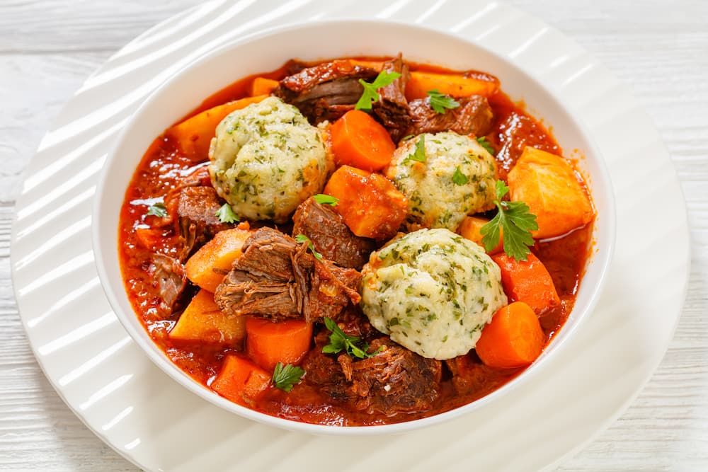 easy creamy beef stew and dumplings recipe to try at home