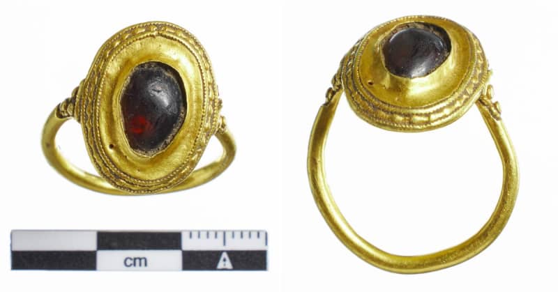 1,500-year-old gold ring with possible royal connection discovered in denmark by man with metal detector