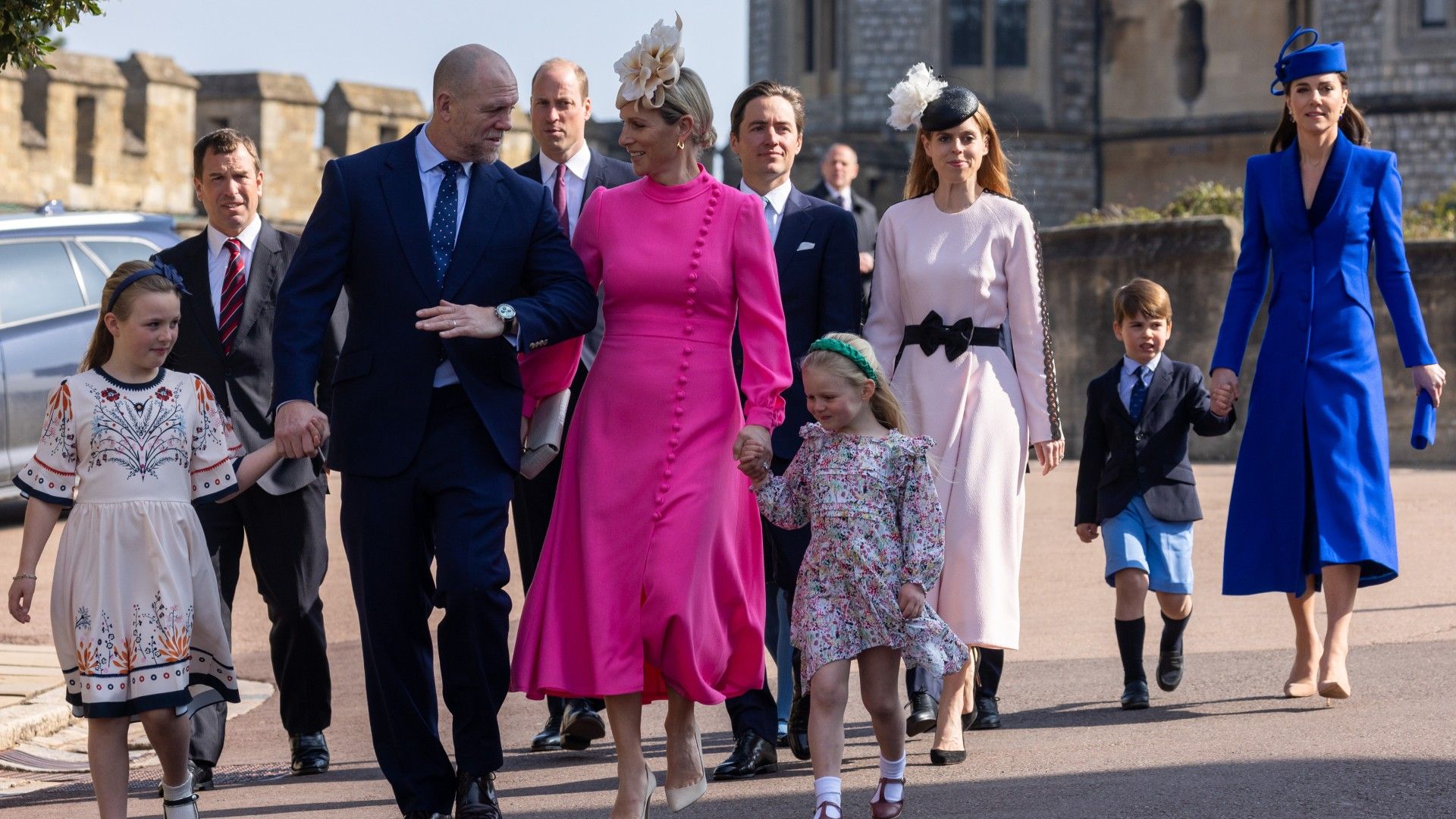 <p>                     On Easter Sunday every year, you can guarantee that you’ll spot almost the entire royal family walking to the Easter service at St. George’s Chapel, Windsor Castle.                    </p>                                      <p>                     It has become a tradition for everyone from Duchess Sophie, to King Charles, to Mike and Zara Tindall and Princess Beatrice to make the pilgrimage to church for the celebration of the religious holiday, usually with their entire families in tow. When the service is over, the family usually make their way back to Windsor Castle for a traditional lamb lunch to mark the special day.                   </p>