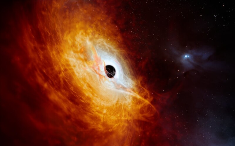 우주 최대 ‘지옥불’ 발견…매일 태양만 한 별 하나씩 삼킨다