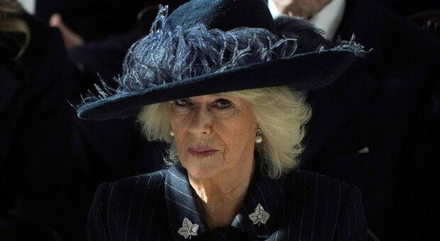 La Regina Camilla a Windsor alla commemorazine per Re Costantino di Grecia