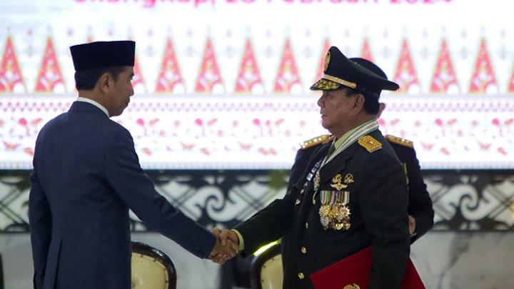 media asing soroti pemberian pangkat jenderal bintang empat prabowo oleh jokowi