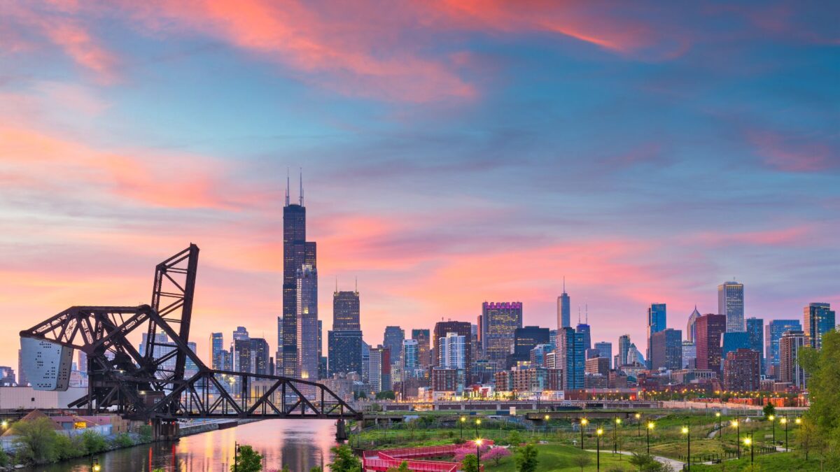 <p>Chicago is often called the skyscraper’s birthplace, and its skyline is a testament to this legacy. The Willis Tower, once the tallest building in the world, and the neo-Gothic Tribune Tower add to the architectural diversity. </p><p>Chicago’s skyline along Lake Michigan is not only historic but continuously evolving, reflecting the city’s innovation in architectural design.</p>
