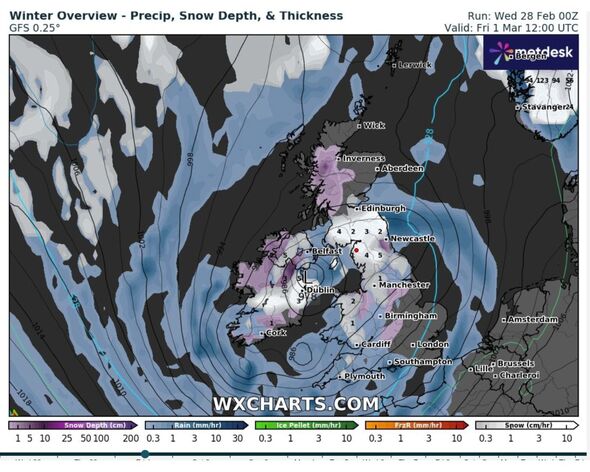 UK Snow Latest: New Weather Maps Show Britain Hit By 120-hour Non-stop ...