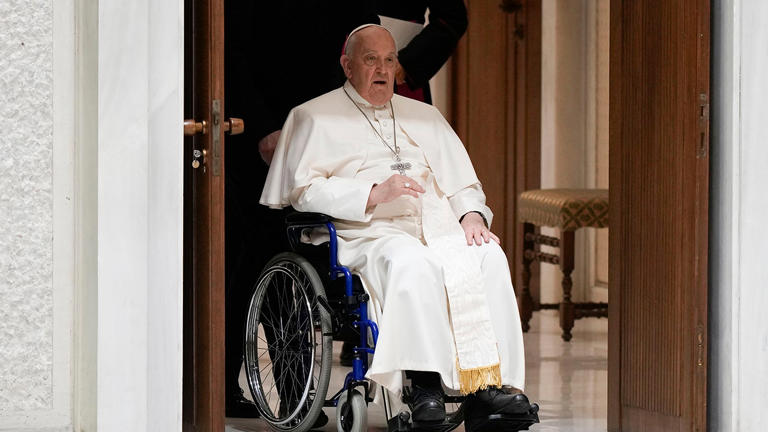 Pope Francis was briefly hospitalized in Rome on Wednesday after suffering from flu symptoms for a number of days. AP Photo/Andrew Medichini