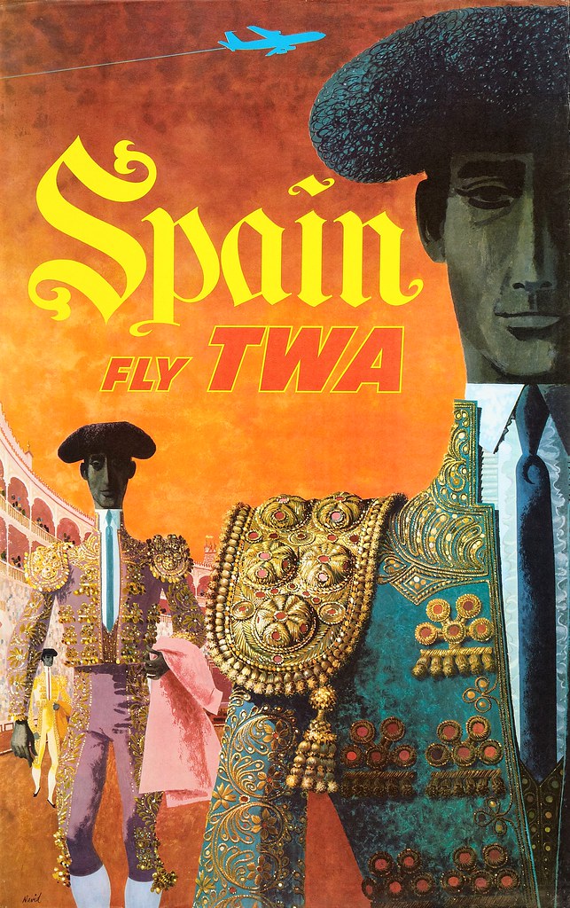 Mid-20th century airline travel posters by artists like David Klein,Joseph Binder, Stan Galli, and Mary Faulconer epitomized the allure and excitement of air travel, showcasing exotic destinations and sleek aircraft, shaping public perception and inspiring wanderlust.