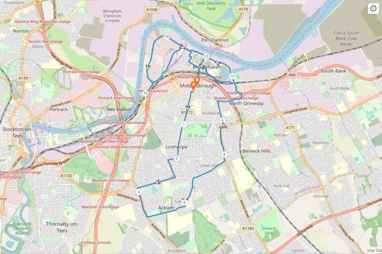 Middlesbrough Half Marathon Date, timings, route, road closures and