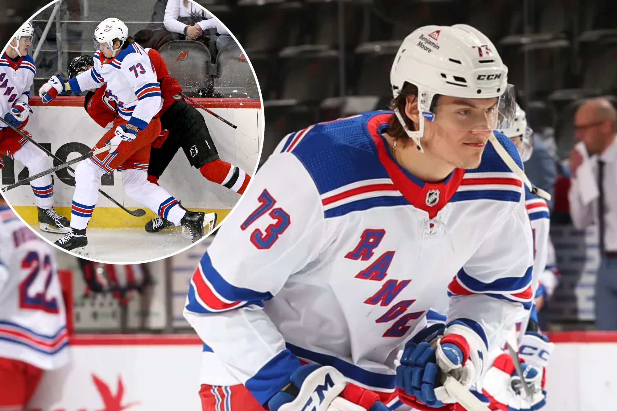 Rangers’ Matt Rempe Won’t Let His Massive Size Change His Game