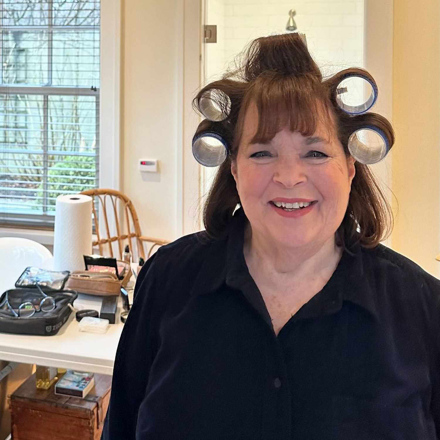 Ina Garten Shares A Glam Getting Ready Photo — With Her Hair In Rollers 