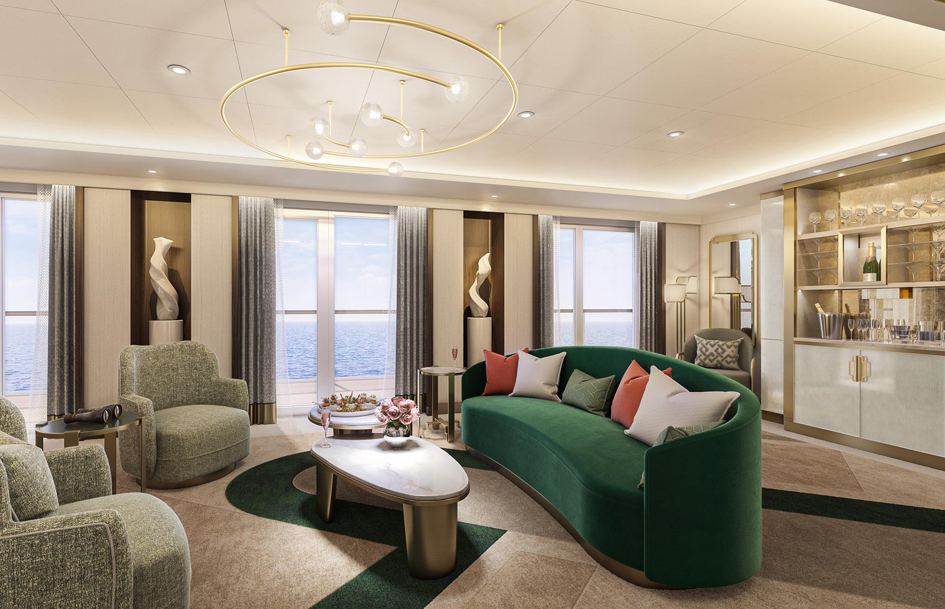 <p>Fine dining, world class spas and cocktails on tap – there’s no doubt that cruising is an indulgent and glamorous way to travel, with many modern vessels compared to floating hotels. But some cruise ships take seafaring in style to the next level.</p>  <p><strong>Think personal butlers, complimentary Champagne and private hot tubs, as we tour around the luxurious cruise ship staterooms only the super-rich can afford...</strong></p>  <p>*All prices correct at time of writing.</p>