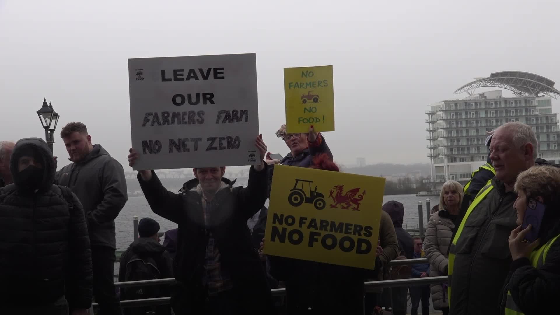 Thousands Of Farmers Protest Outside Welsh Parliament