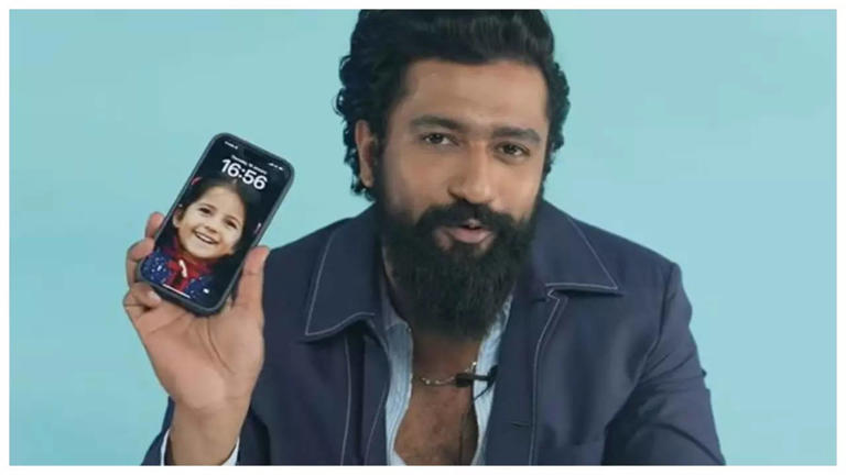 Vicky Kaushal reveals wife Katrina Kaif's childhood photo as his phone wallpaper; fans wonder if baby Kaushal will be arriving soon