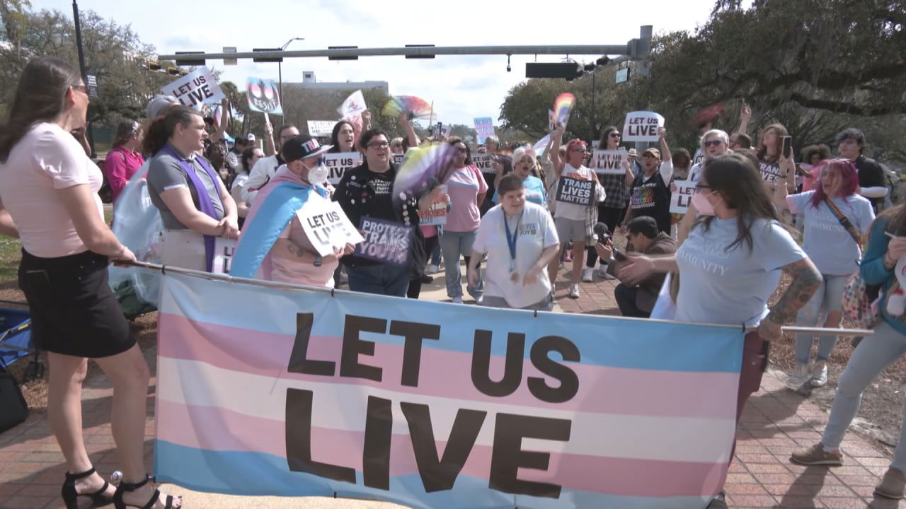 Lawmakers And Transgender Floridians Protest House Bills At State Capitol 