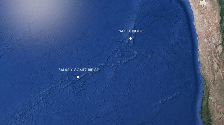 La Cresta de Salas y Gómez es una cadena de montañas submarinas de 2.900 kilómetros de largo. Foto: Schmidt Ocean Institute