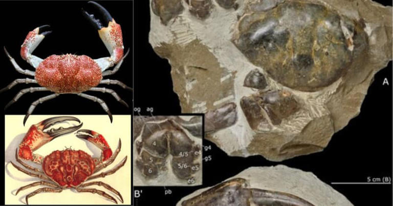 8 Million Year Old Crab Claw Fossil Found on New Zealand Beach