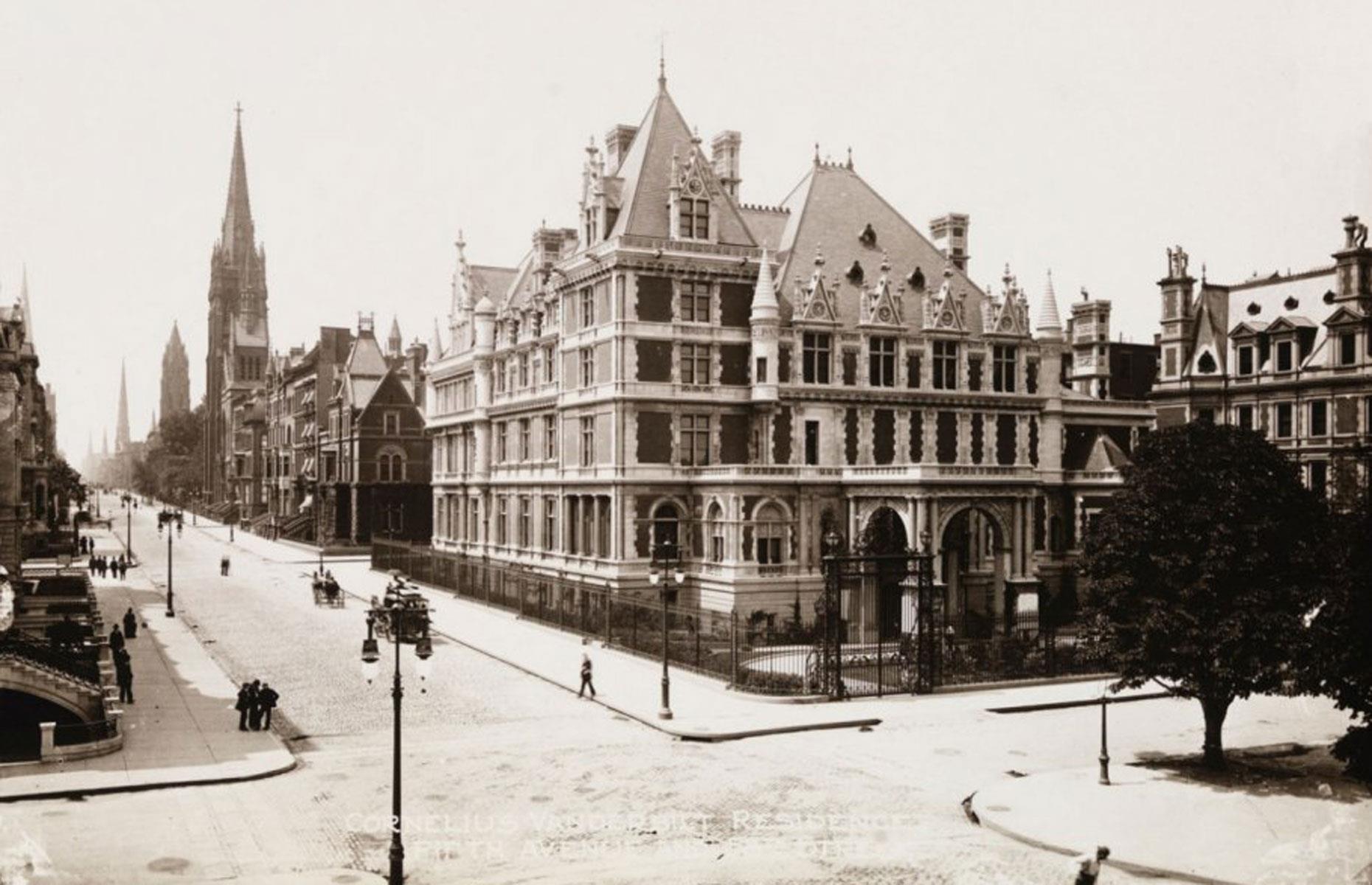 <p>Cornelius Vanderbilt II, widely acknowledged to be the patriarch's favourite child, set his sights on building the largest and most opulent home in New York City.</p>  <p>From its vantage point on the coveted northwest corner of 5th Avenue and West 57th Street – a location which first required the purchasing and subsequent demolishing of three extant brownstones – the new home was designed to command attention, as well as to “dwarf” the Petit Chateau designed by sister-in-law Alva Vanderbilt, with whom Cornelius’ wife Alice was in steep competition.</p>