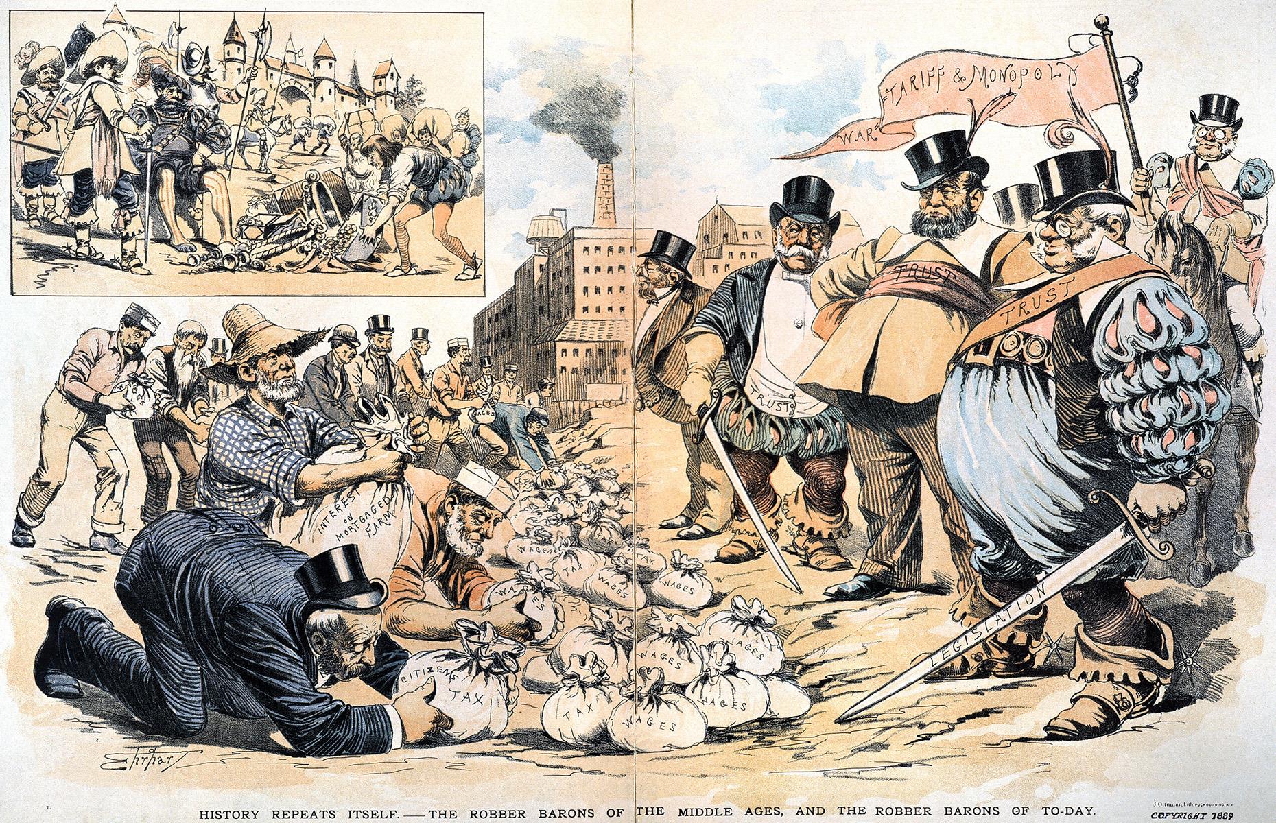 <p>The term "robber baron", first coined by <em>The New York Times</em> in an 1859 article to describe Cornelius Vanderbilt, immediately captured the public imagination, conjuring up images of backroom government deals and mammoth financial monopolies.</p>  <p>As the phrase entered into common parlance, Vanderbilt and his financial compatriots began the uphill battle of buying their way back into society’s good books, brick by marble brick.</p>  <p><strong>Let's explore some of the magnificent homes they built…</strong></p>