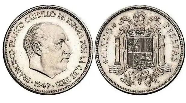 la moneda con la cara de franco que puede valer 36.000 euros