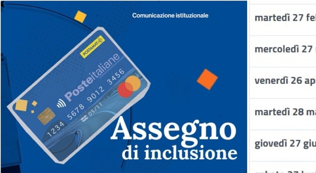 Assegno Di Inclusione Il Nuovo Calendario Dei Pagamenti Di Marzo E Per Chi Ha Presentato La 9649