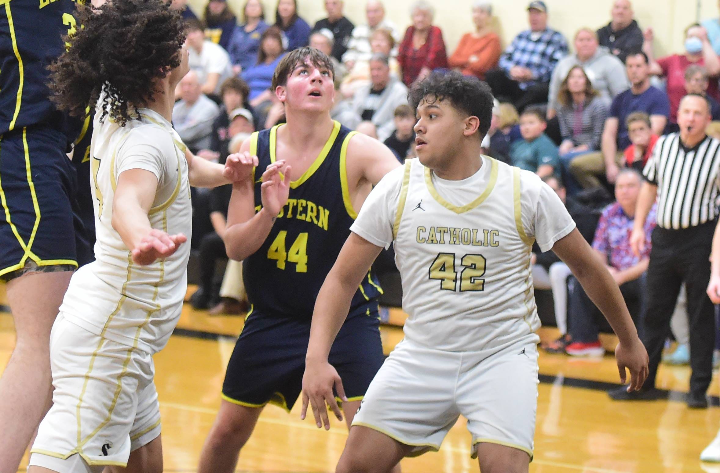 he didn't play high school hoops until this year. now he's playing for a district 3 title