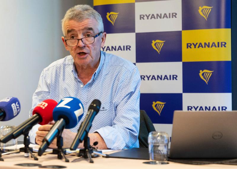 michael o'leary says ryanair has axed plans for more dublin routes because of passenger cap