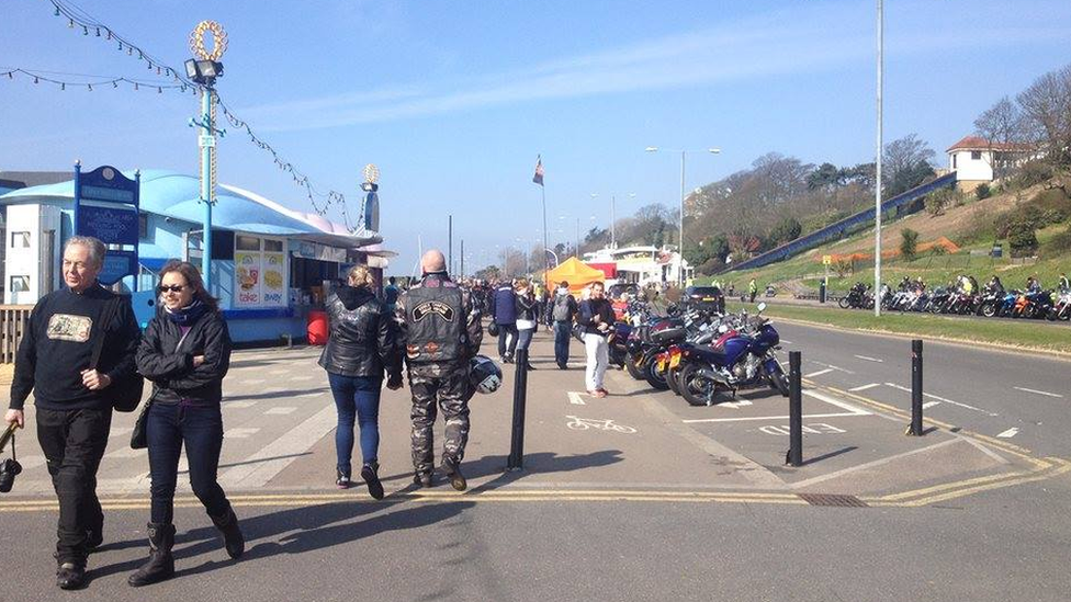 unofficial motorcycle event sparks seafront warning
