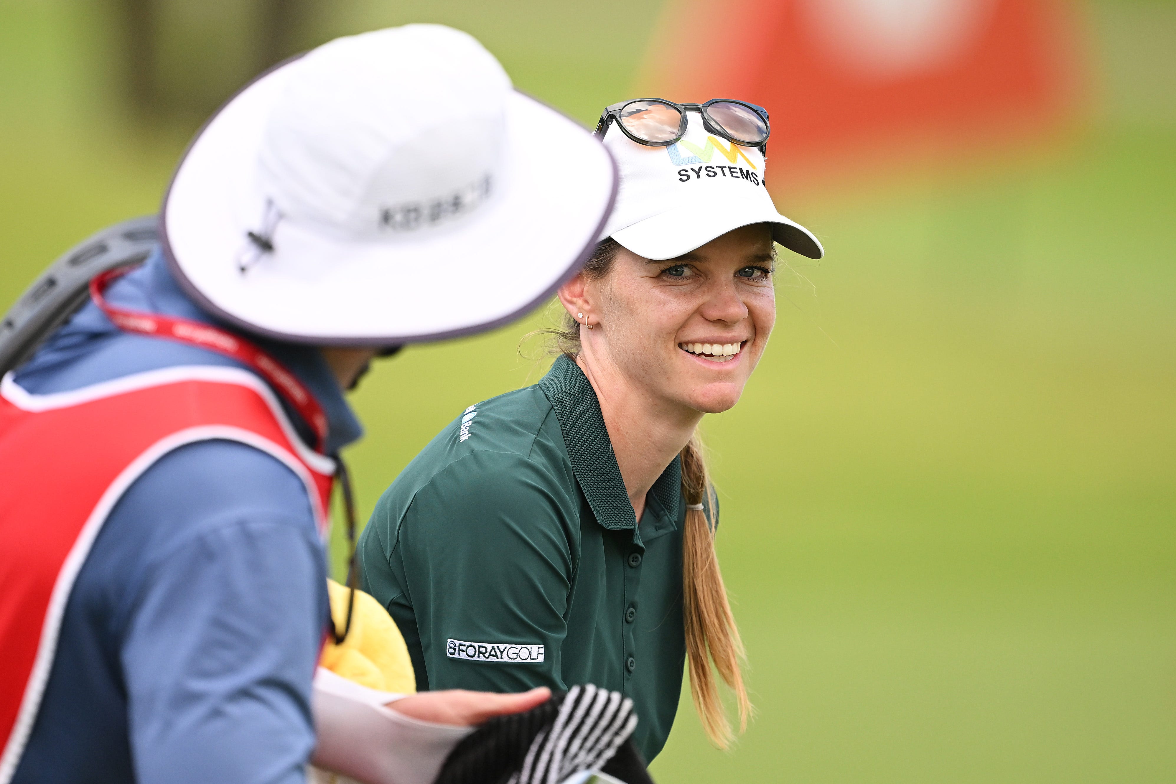 american sarah schmelzel takes early lead at hsbc women's world championship, where scores were unusually high