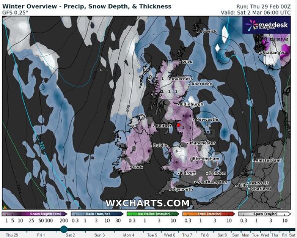 UK Snow Latest As Weather Maps Show 168-hour Non-stop Arctic Blast