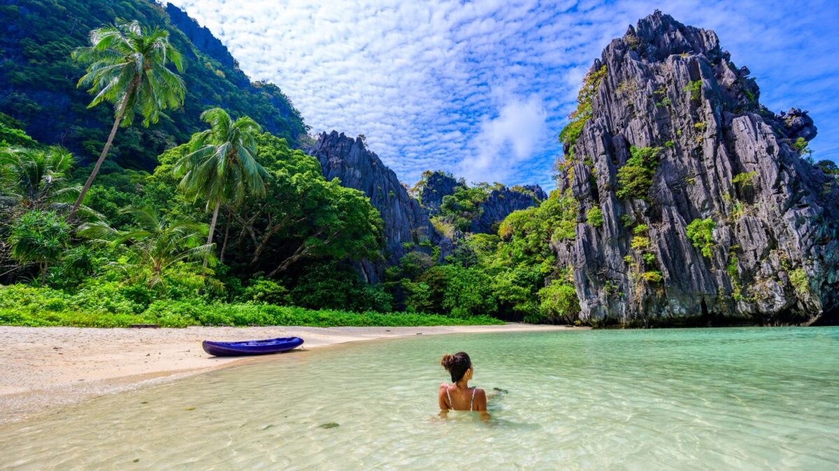 <p><span>Tucked away in the breathtaking landscape of El Nido, Palawan, and recognized as one of the world’s 50 best beaches, Hidden Beach is known for its unmatched beauty and serenity. </span></p><p><span>This paradise, concealed behind majestic limestone cliffs, is a haven of white sand, shimmering waters in shades of greena and blue, and stunning natural formations that seem straight out of a dream. </span></p><p><span>Here, you can enjoy kayaking or swimming in peace, far from the crowds, with the chance to spot clownfish among the corals. To reach this hidden beach, you can book a guided tour or take a ferry ride from El Nido Town.</span></p><p><span>Hidden Beach isn’t just a beach, it’s a unique, jaw-dropping paradise where the natural beauty of the Philippines shines, offering a peaceful oasis that’s hard to find elsewhere.</span></p>