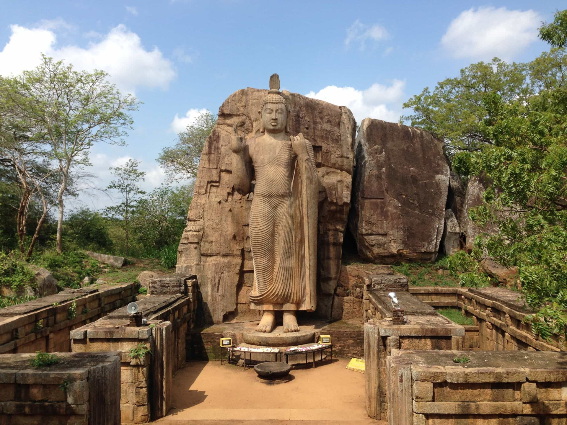 <p>A fine example of a standing statue of Buddha from ancient Sri Lanka, the Avukana Buddha statue dates back to the 5th century and rises more than 12 m (40 ft) from its base.</p><p><a href="https://www.msn.com/en-us/community/channel/vid-7xx8mnucu55yw63we9va2gwr7uihbxwc68fxqp25x6tg4ftibpra?cvid=94631541bc0f4f89bfd59158d696ad7e">Follow us and access great exclusive content every day</a></p>